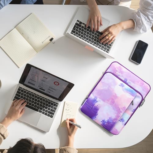 TiMOVO Sleeve Case with Shoulder Strap for Laptop, 13.3-14", Purple - image 7