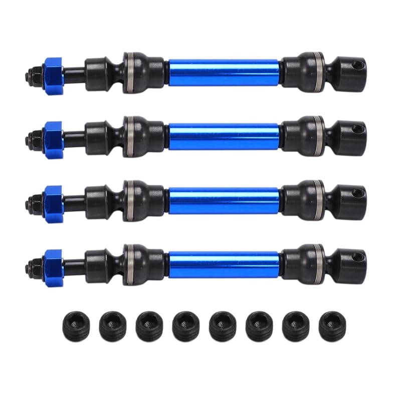 Practical 4Pcs Metal Steel Front and Rear Drive Shaft CVD for Arrma 1/10 Typhon SENTON Granite VORTEKS Big Rock Upgrade Parts,2