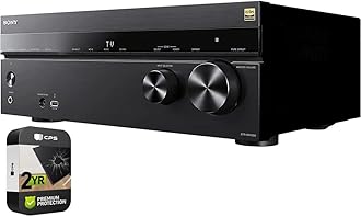 - Sony STR-AN1000 7.2 Channel Home Theater 8K A/V Receiver (Renewed) Bundle with Bonus 2 YR CPS Enhanced Warranty Pack