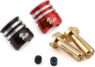 1UP Racing 190435 Heatsink Bullet Plugs & Grips - 4mm