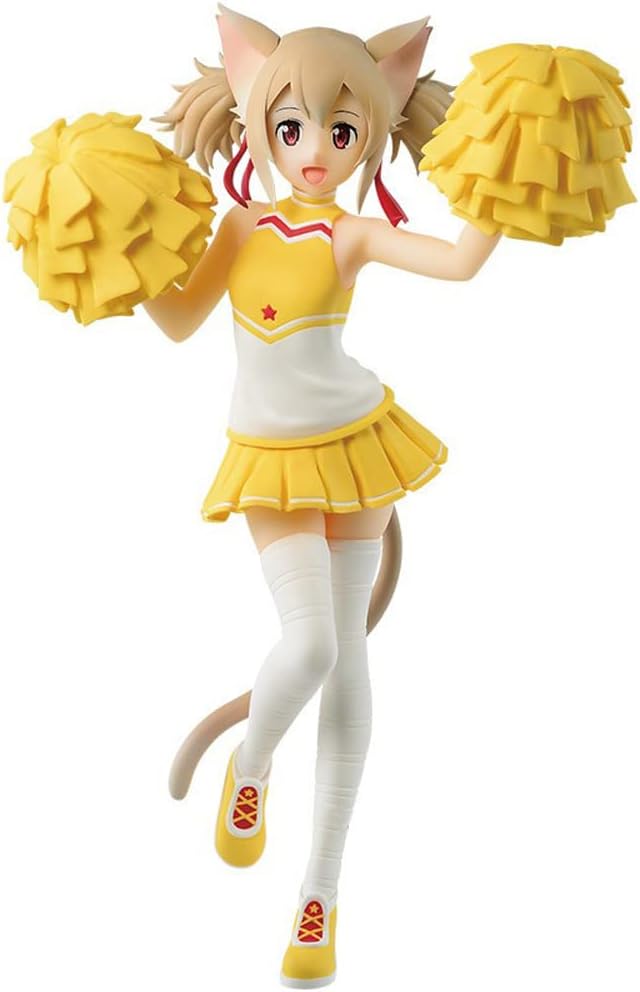 21cm Japan Anime Figure Sword Art Online Silica Ayano Keiko Beautiful Girl Hooray Love Cheers Cheerleaders Collection Ornaments Version Doll PVC Model Toy
