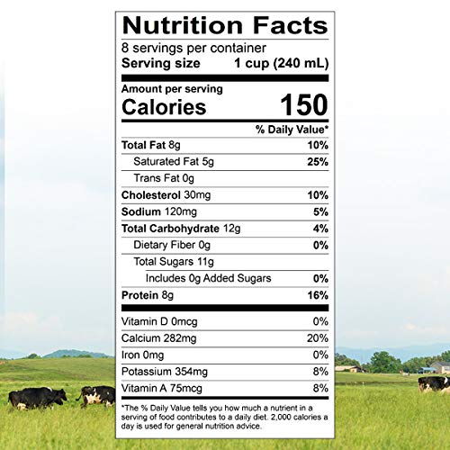 Organic Valley 0093966005851 Grassmilk, 100% Grass Fed Whole Milk, Organic thumb #4