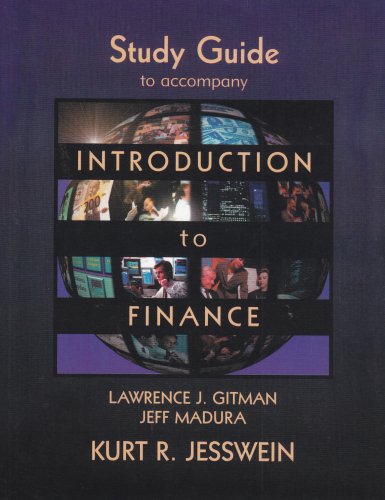 Introduction to Finance, Study Guide