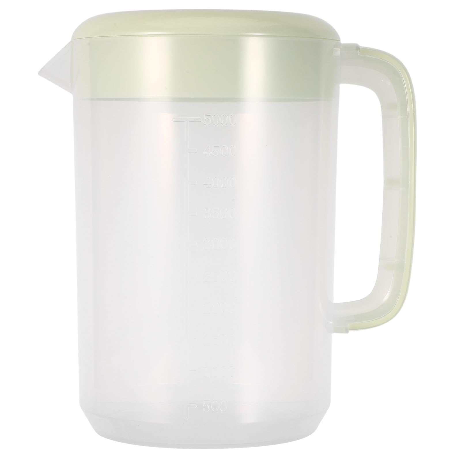 Uonlytech Pichet d'eau froide en plastique 5 L pour réfrigérateur, thé glacé, jus, lait, café