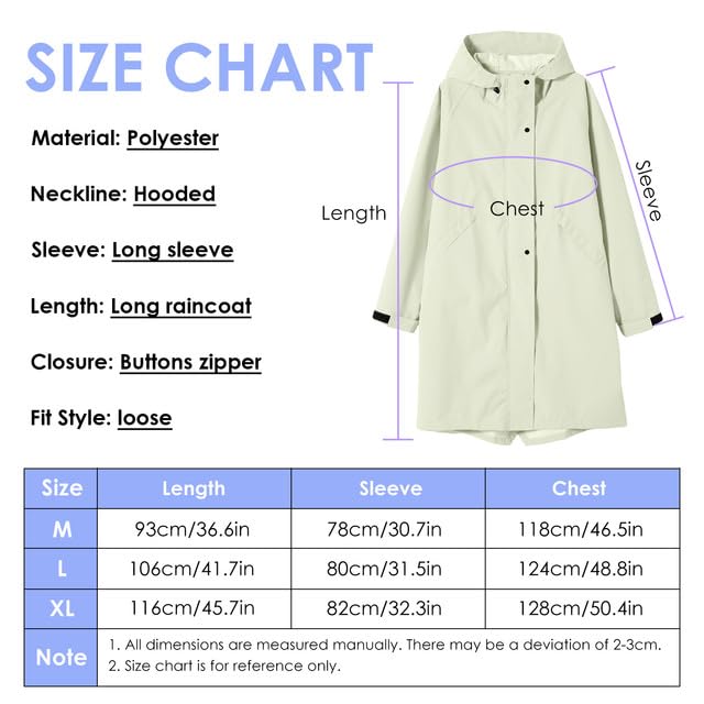 LAMA Regenmantel Wasserdicht Regenponcho Unisex Regenjacke Atmungsaktiv Regencape Regenschutzbekleidung Raincoat für Herren Damen Fahrrad Wandern Camping Reisen, Grau, L