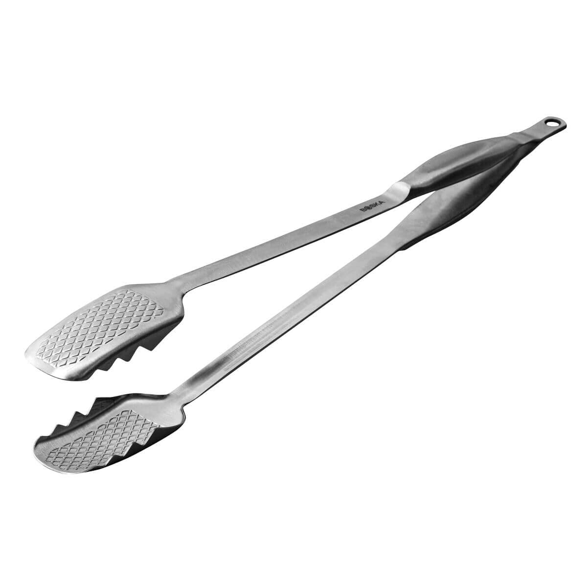Boska Essential BBQ Tools Monaco+, 3 accessori per barbecue, 100% acciaio inox, set regalo, per barbecue e cucina/struttura rombo/extra grip/lavabile in lavastoviglie