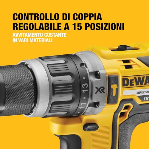 DEWALT Trapano avvitatore a percussione senza spazzole 18V XR, 2 X 5Ah, DCD796P2-QW - 5
