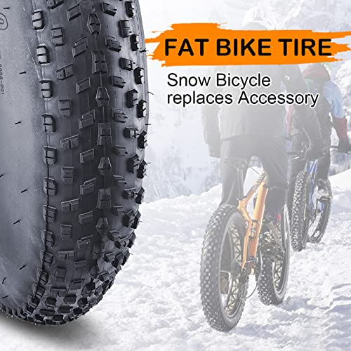 Fat Bike Tires 20X4.0Inch - 2Pack, Fat Tire Replacement Foldable For Mountain Bikes Snow Beach Bike, Fat Tires Thicker Wear-Resistant For E-Bike Motor Bike, 1 Pair Tires With 3Pcs Tire Spoon Levers #TOP3