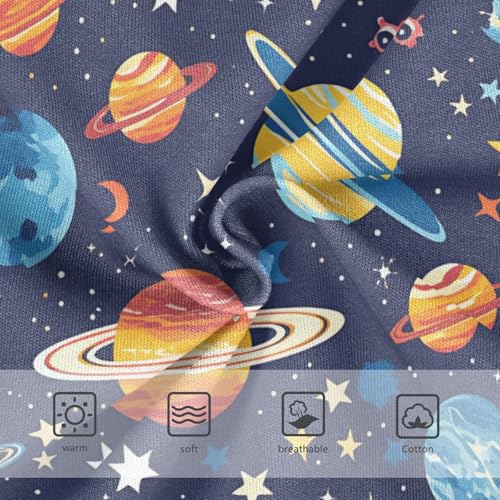 Wusikd Planets Girls' Underwear Cotton Stars Girls Briefs Soft Toddler Underwear 2T3