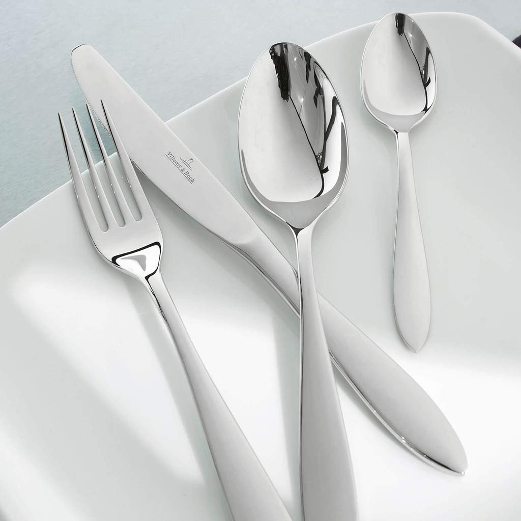Villeroy & Boch - Arthur Servizio Tavola 30 Pezzi, Lavabile in Lavastoviglie, Set di Posate 6 Persone, Acciaio Inossidabile