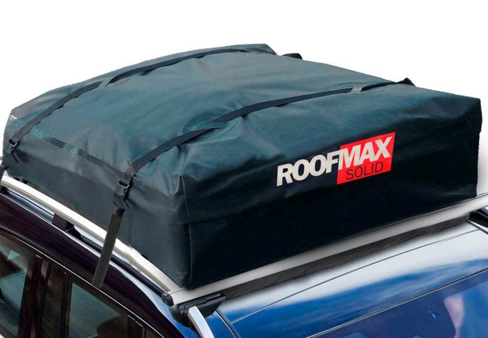 Solid Waterproof Roof Cargo Bag Carrier - Carriers for Cars with Heavy-Duty Straps Waterproof Roof Protective Mat Strong and Fade Resistant Rooftop Cargo Bag and Straps