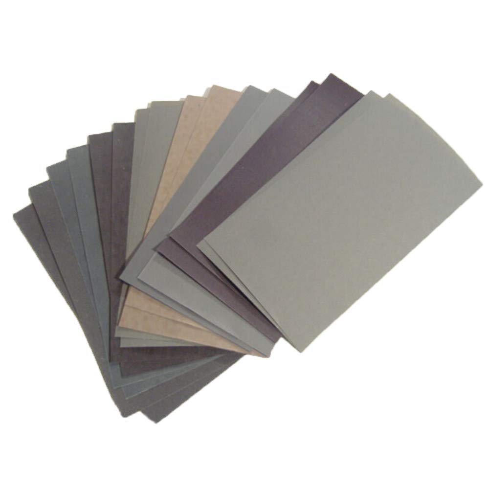 15 Pz/set Carta Vetrata 400 600 3000 800 1000 1200 1500 2000 2500 Carta Abrasiva A Grana Acqua/Carta Abrasiva A Secco Strumenti Abrasivi