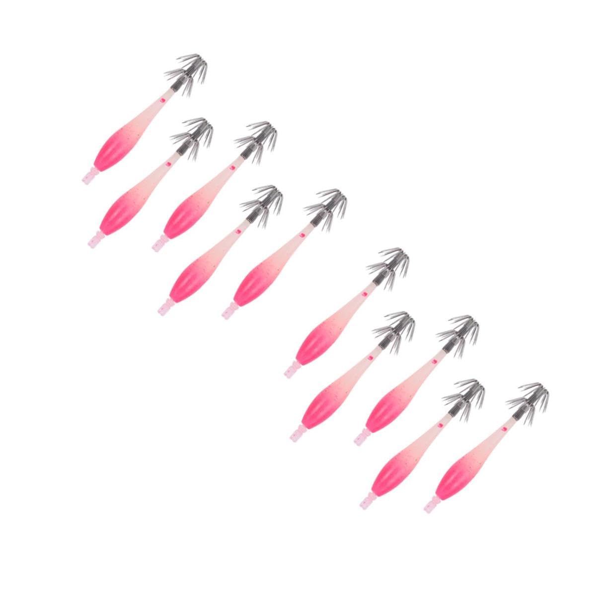 Toyvian Crochet Lumineux Crochet De Brochette De Calmar Leurres De Pêche Artificiel Poissons Leurres Crochets Filtre Réservoir Filets Attaquer Rose Gel De Silice