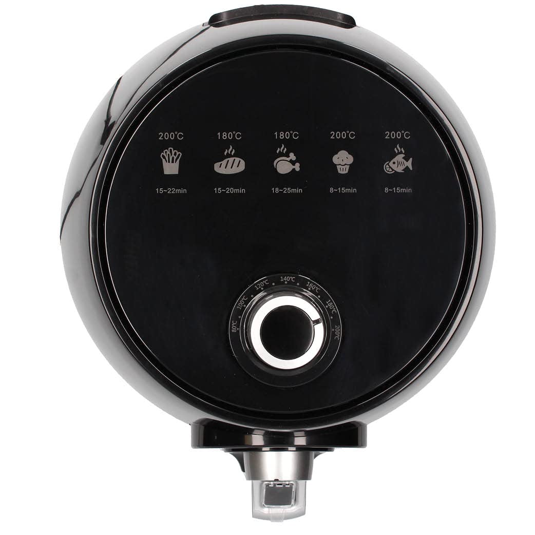 GSC EVOLUTION Freidora de aire sin Aceite NARIA, 1450W, 5L Gran Capacidad, Apta para lavavajillas, Programador hasta 30 min, Horno de aire sin aceite, Hasta 200º - Cocción Uniforme y Saludable