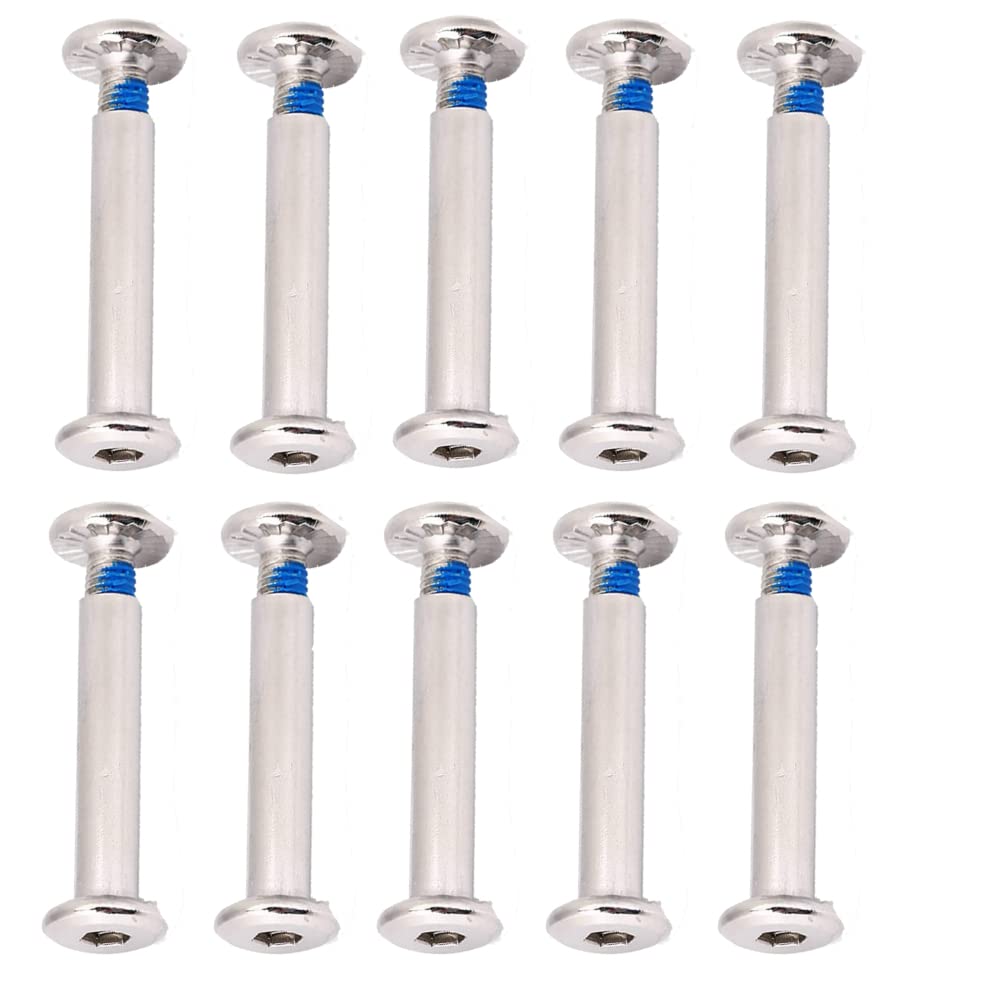 Tornillos para patinaje 10 piezas repuesto patines línea 31 mm 36 mm herramienta reparación ejes rueda