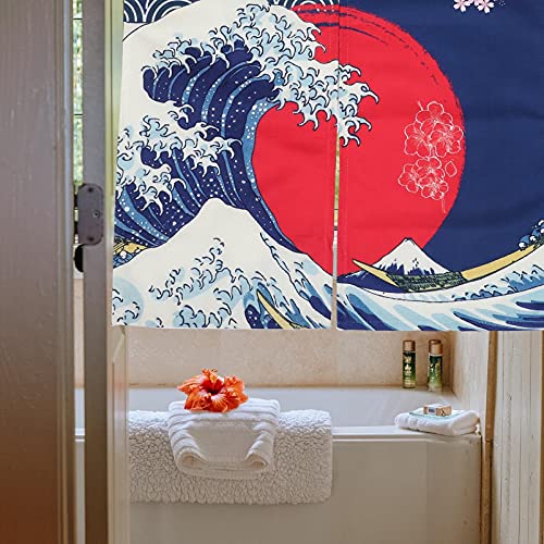 UPKOCH Douchegordijn Eenvoudige partitie gordijn Premium partitie gordijn (blauw) - Image 6