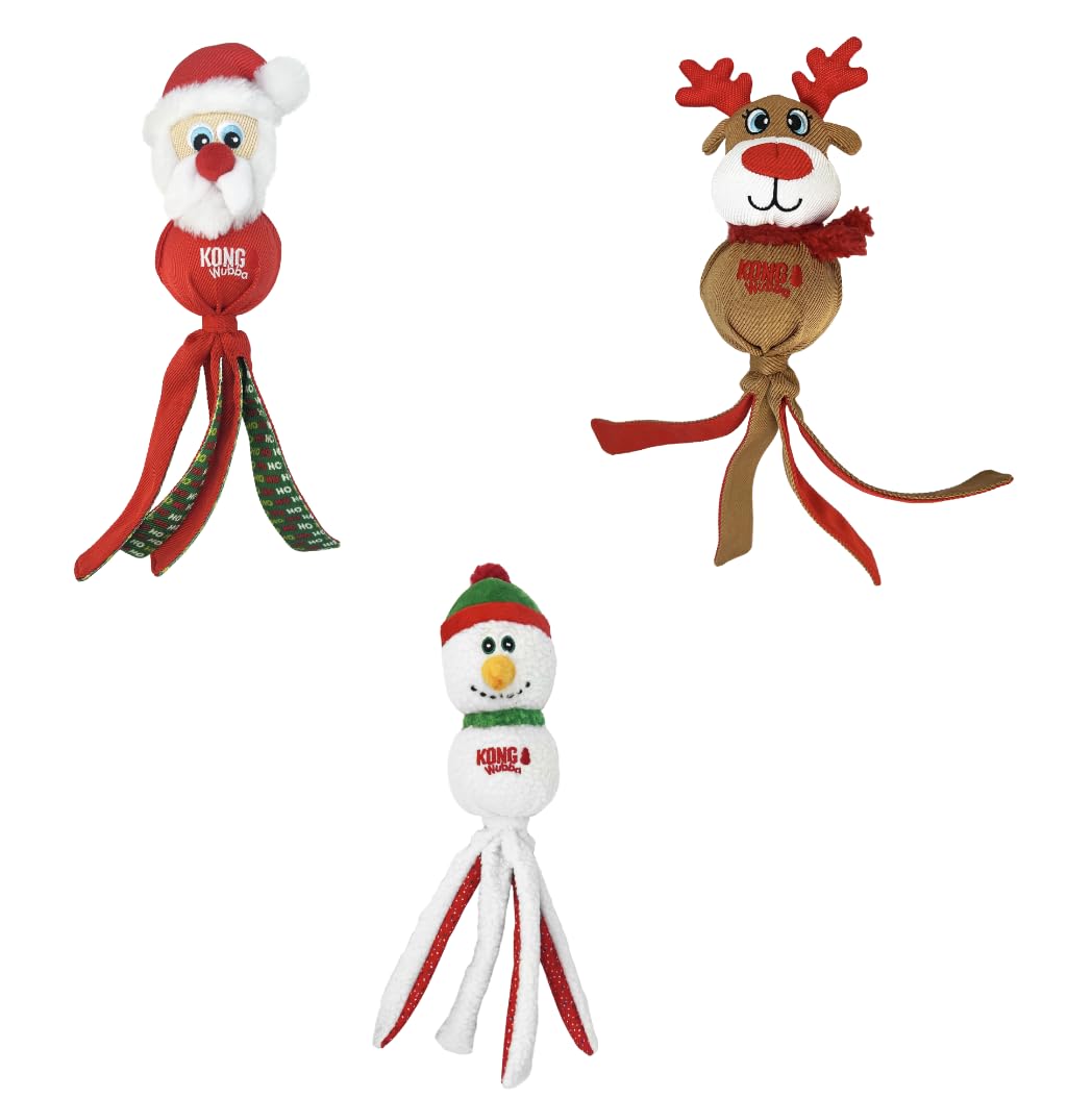 KONG - Christmas Wubba Assorted Lg