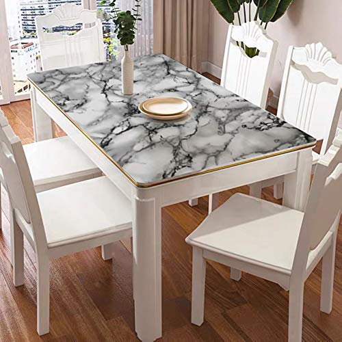 Image of Yancorp White Gray Wallpaper Marble Easily Removable Countertops Grey Wallpaper Film Self-Adhesive Wallpaper Peel and Stick Backsplash Vinyl Kitchen Shelf Liner (White Black, 16 inchx394 inch)