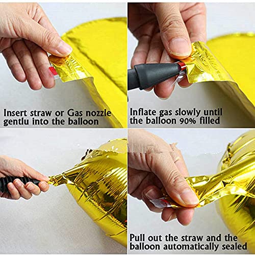 Letter Balloons 16 Inch Mylar Foil Alphabet Letter A-Z Balloons Set For Wedding Birthday Party Decoration Banner Custom Phrase 26 Pieces (Gold) #TOP6