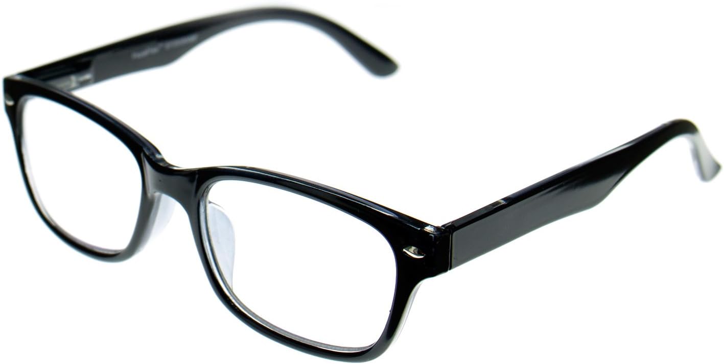 Aloha Eyewear Tek Spex 8005 Unisex Progressive No-Line Bifocal Reader Glasses (Black +2.00)