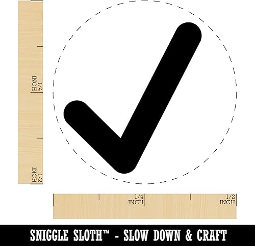 Miniatura 2 de Sello de goma autoentintado con símbolo de marca de verificación para sellar planificadores de manualidades, mini de 12 pulgada, tinta verde lima