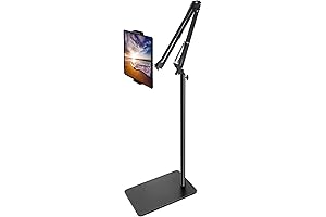 Sturdy Tablet Floor Stand: Overhead Mount for Unparalleled Convenience