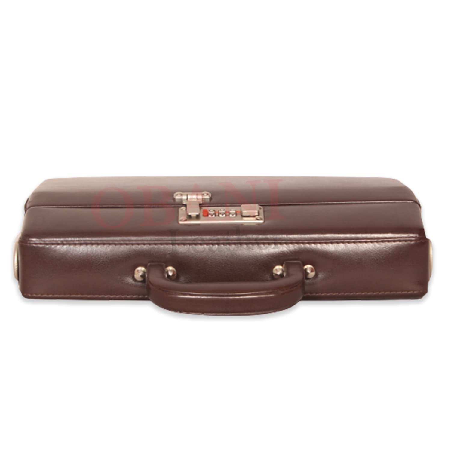 obani Faux Leather Office Briefcase Bag/File Bag with Digit Combo Locking Briefcase For Men Use For Office|Business|Travel - Size :- 12x8x3 Inches-picture-20