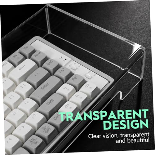 Cubierta de teclado acrílica de alta transparencia y funda extraíble 4