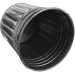 Maceteros De Forja Antiguos Yardwe Antigua Maceta De Hierro Forjado Contenedor De Flores De Hierro Florero Galvanizado Cubo De Metal Macetero Shabby Chic Cubo De Agua Planchar Cubo De Flores Secas Portátil Oficina