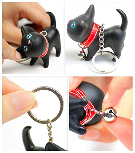 Joyjuly Cat Kitten Keyrings Key Chains For Car Keys Kawaii Adorable Bag Pendant Toy,Gift Idea For Girls, Women And Men #TOP6