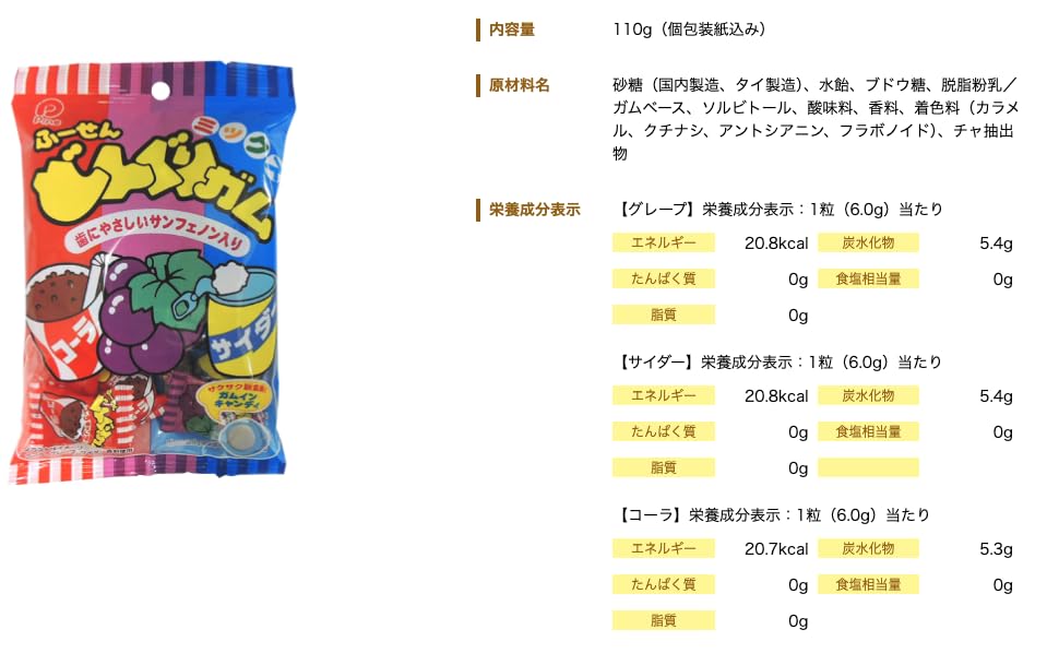 Amazon | パイン どんぐりガムミックス ふーせんどんぐりガムサクサク
