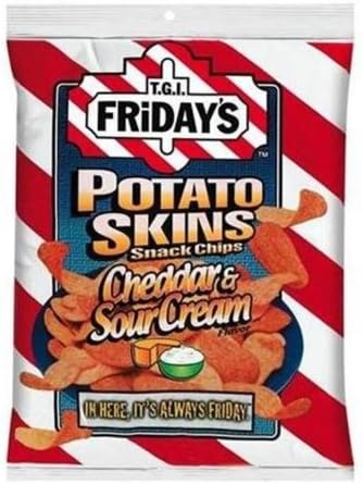 Poore Brothers Tgif Potato Skins Sour Cream And Onion Flavor, 3-Ounces (Pack of 6)