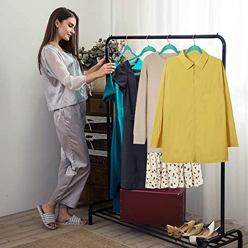 Vecelo KHD-PC-VH-TEAL-A100-BC11 Premium Velvet Clothes Hangers Suit Heavy Duty (100 Pack)-Non Slip & Space-Saving thumb #5