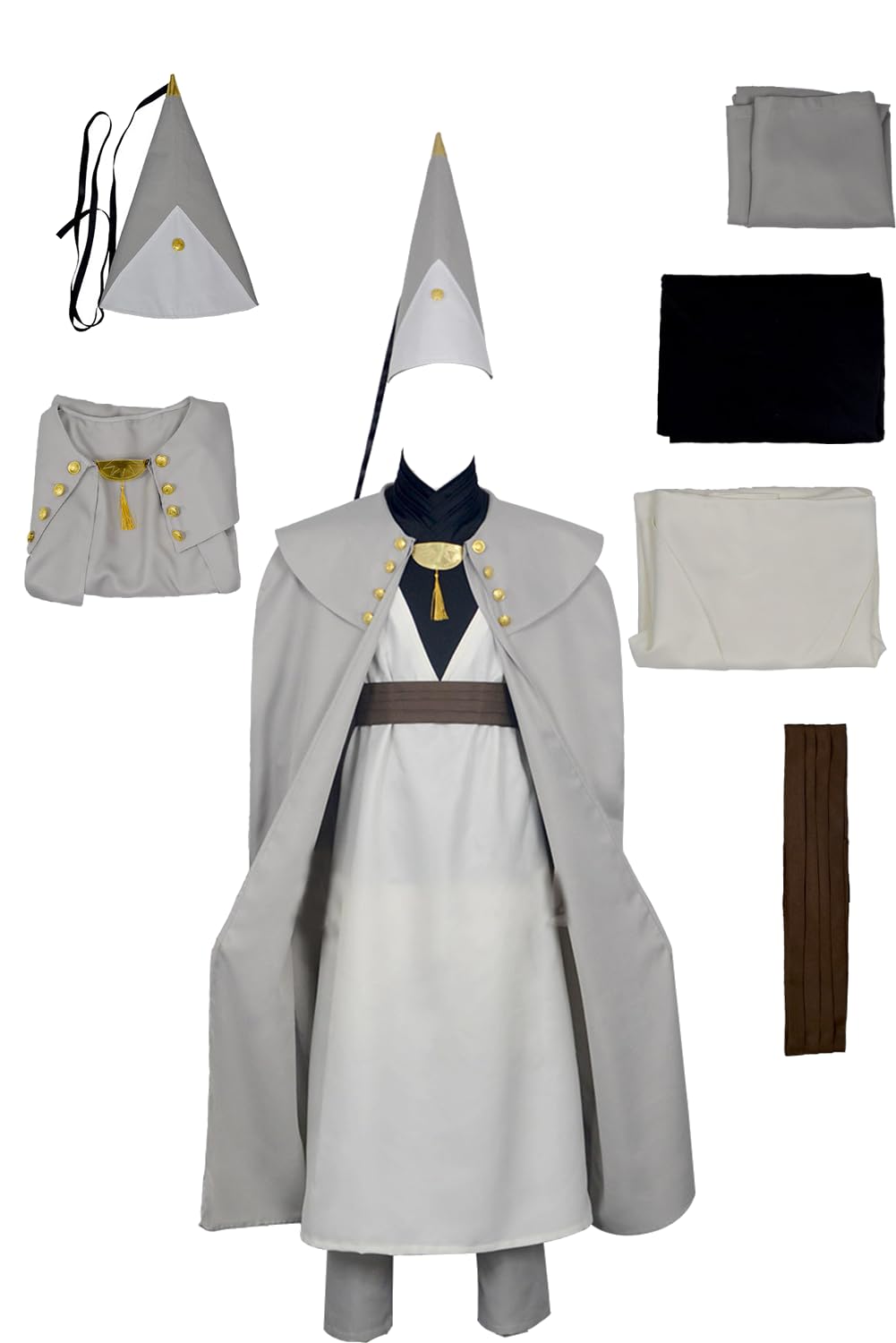 Daiendi Hat Atelier Cosplay Qifrey Atelier Costume Wigs Set Wizard Robe Hat Halloween Carnival L