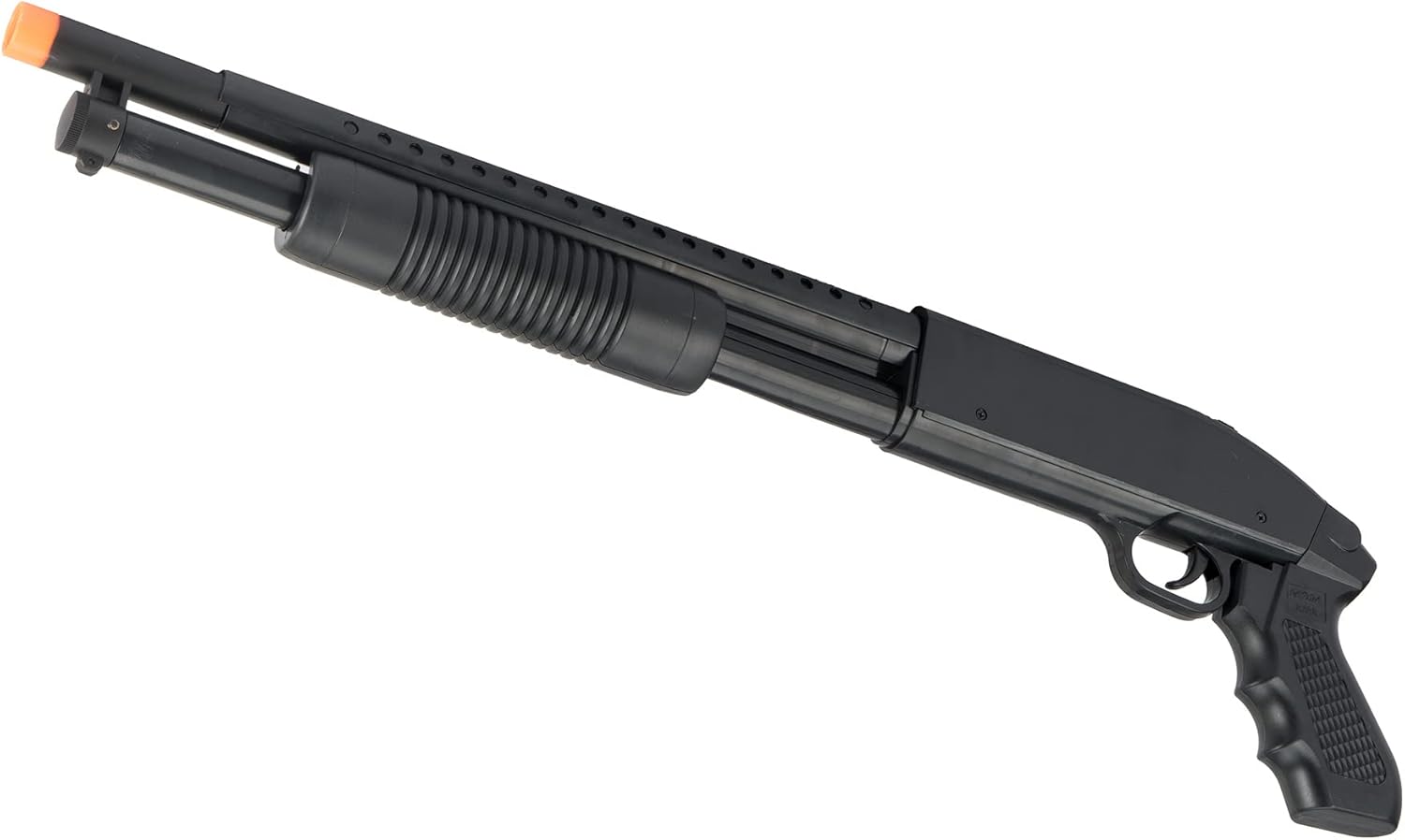 Black Spring Single Shot Airsoft Shotgun with Spring Compact Black-Gold Airsoft Pistol