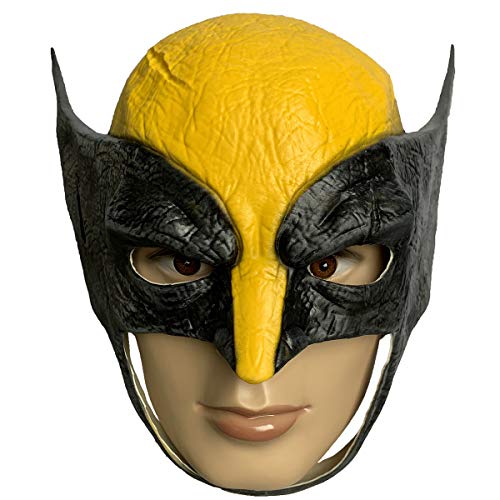 ZMJ Wolverine Helmet for Kids Latex Mask Cosplay Masquerade Party Halloween Costume Props Yellow