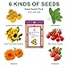 Strawberry Seed Pod Kit, 8 Pod Kit (Include Seed Marigold/Dwarf Sunflower/Shameplant/Cherry Tomato/Strawberry) Seed Pod Kit Compatible with All Indoor Hydroponics
