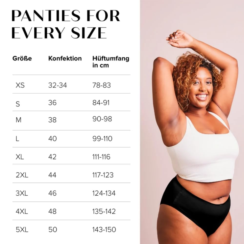 JUNO & me – Period Panty Seamless String Light - Periodenunterwäsche bei Leichter Blutung - 8 Stunden Auslaufschutz & saugstark wie 1 Tampon - aus natürlichen Bambusfasern - Periodenslip Damen