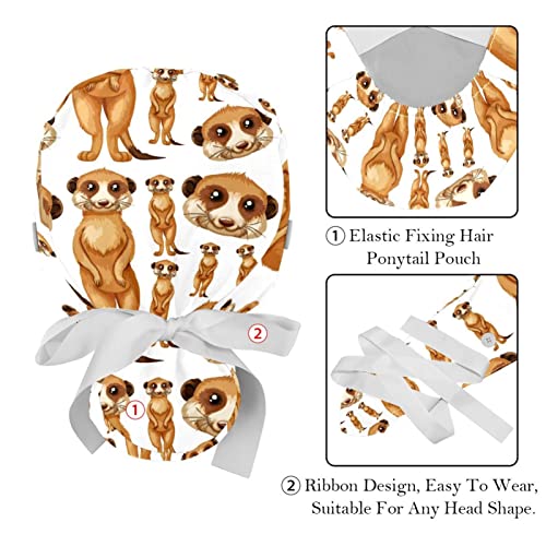 Chapeaux de travail animal suricate bouffants et mixtes - 4