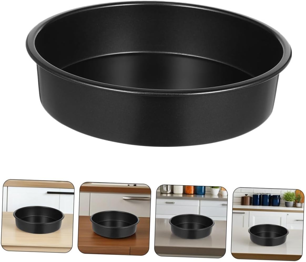 BESPORTBLE 3pcs 8 Inch Nonstick round Cake Mold Set with Solid Bottom, Oven-safe Baking Pans for Layer Cakes and Pastries, Home Baking Bakeware