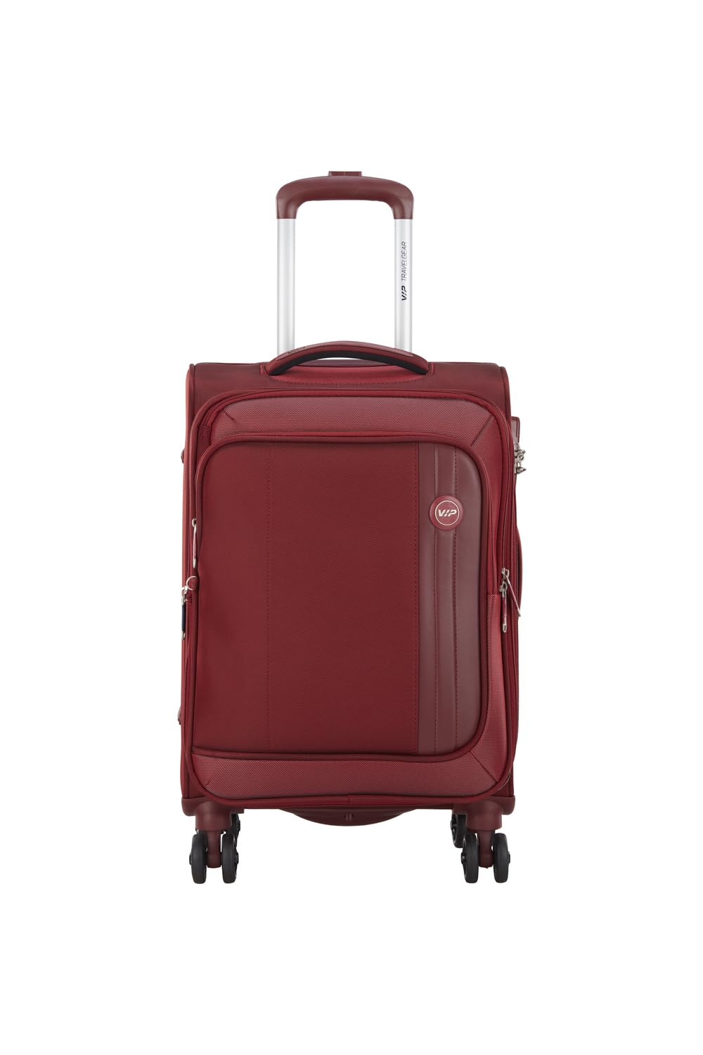 Unicorn Nxt 8W Str 57 Cm | Check-in Polyester Soft Sided 8 Wheels Spinner Trolleys (Maroon, Small)-image-35