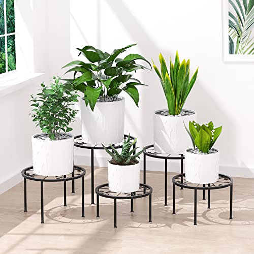 Cadani 5-Pack Decent Metal Plant Stands, Anti-Rust Iron Flower Pot Stand, Heavy Duty Plant Pot Shelf, Decoration Racks For Home Indoor And Outdoor #TOP2
