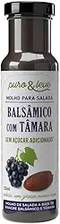 MOLHO SALADA SAUDÁVEL VEGANO BALSÂMICO COM TÂMARA PURO & LEVE 250ML