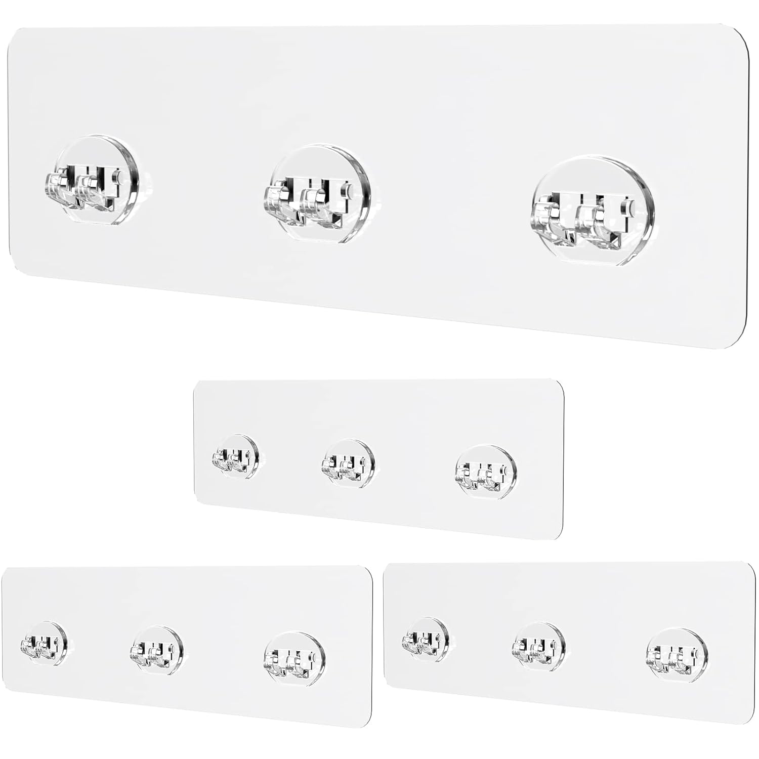 Jovware Shower Adhesive Strips Wall Mount Caddy Replacement Stickers Sticker Shelf Basket Suction Hooks Large Strong Hook for