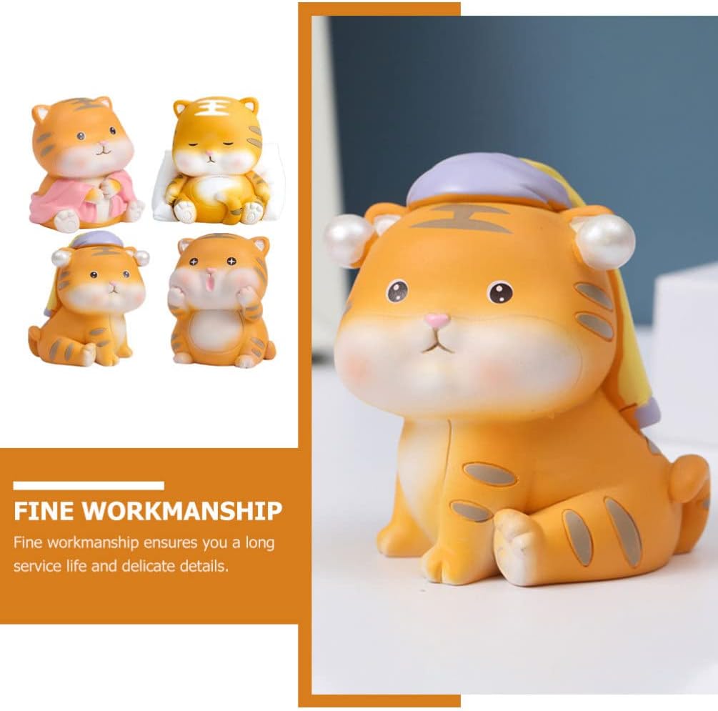 22春夏新作 中国の新年タイガー置物 4ピースミニチュアタイガー像タイガー飾り中国の黄道帯の動物のための宝石の動物キャッケーカーの家の車の デスクトップの装飾 Camping U Monte Cintu Com 22春夏新作 中国の新年タイガー置物 4ピースミニチュアタイガー像タイガー飾り中国の黄道帯の動物のための宝石の動物キャッケーカーの家の車の デスクトップの装飾 Camping U Monte Cintu Com