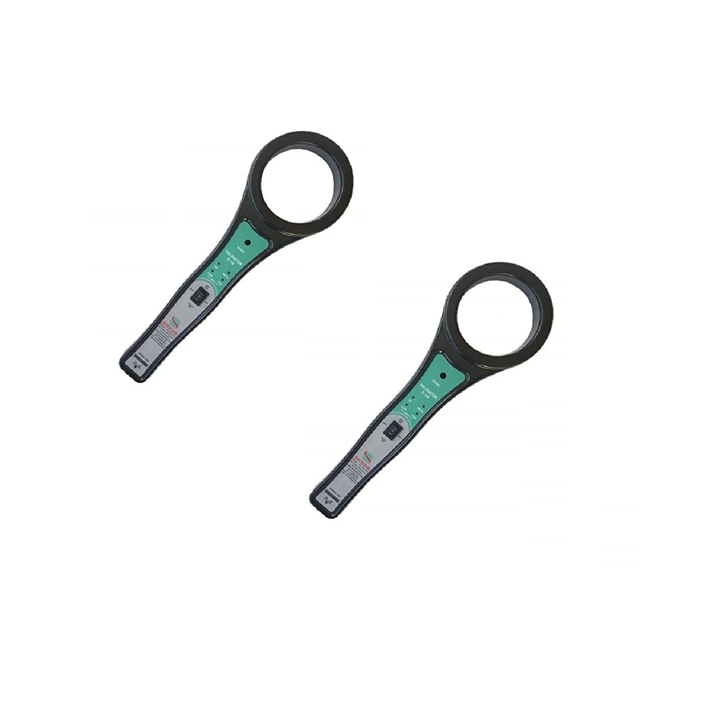 Hand Held Metal Detector Model VALIDATOR S-16 (Black-Green) with LED Indicator for Malls, Airports, Hotels, Railway Stations & Banks (Pack of 2)-image-37