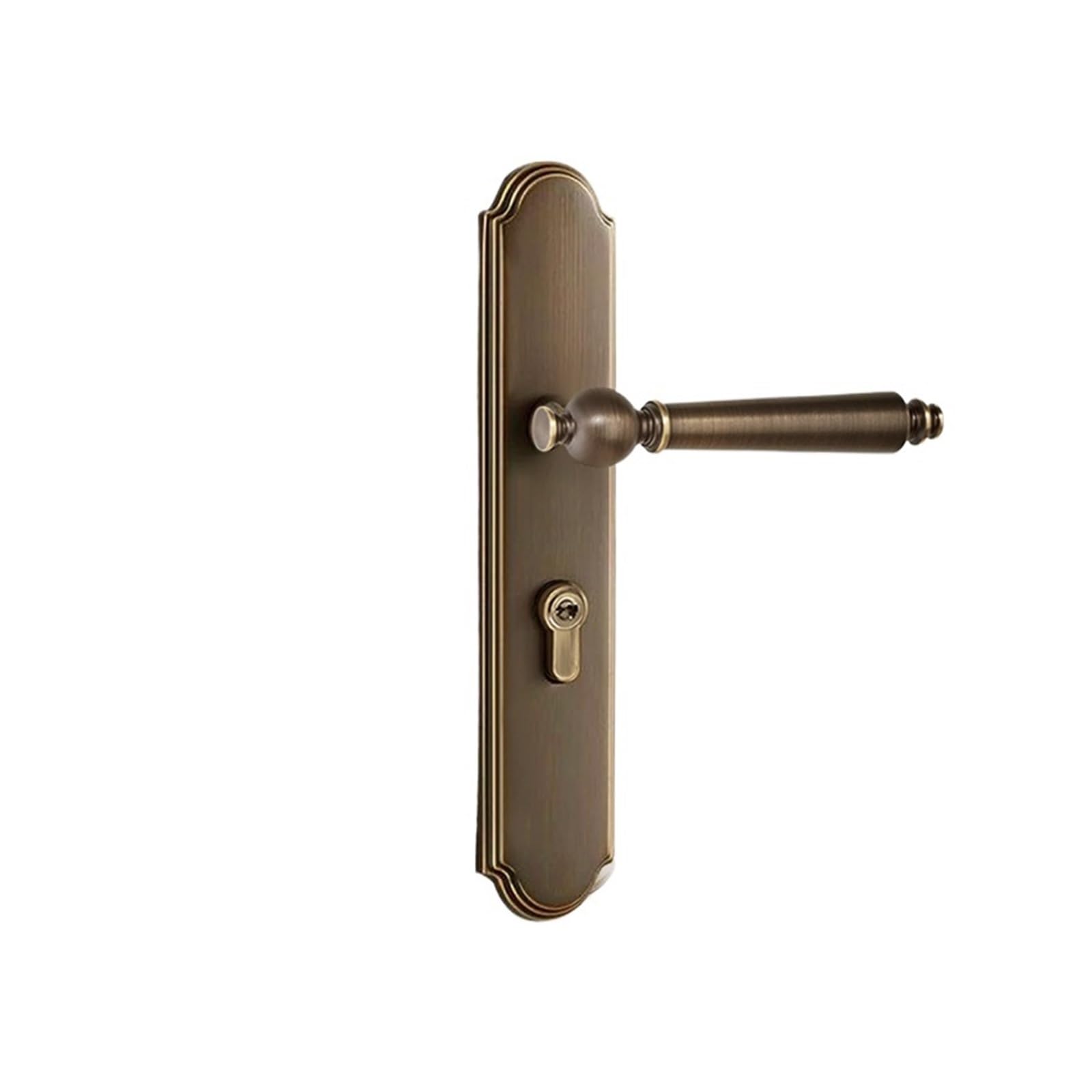 Serrure de porte en cuivre pur haut de gamme pour intérieur chic et moderne