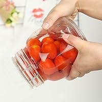 Vista 6 de Tarros de almacenamiento de alimentos de vidrio de 32 onzas con tapas herméticas de abrazadera, juego de 4 recipientes de vidrio herméticos