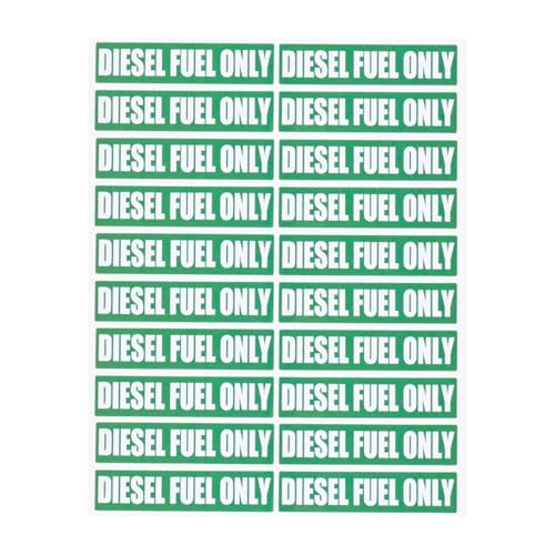 Diesel Only Fuel Tank Sticker for Truck Car Outdoor Vinyl Marine Grade