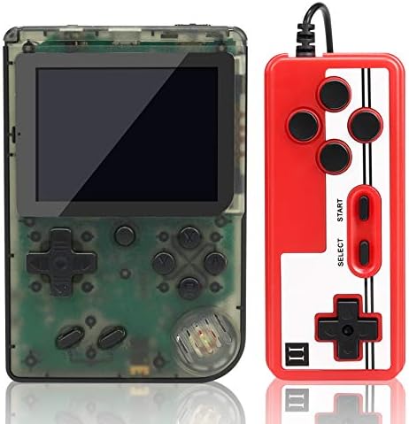 lzndeal Handheld Recreation Console FC280 Vogue Retro Mini Recreation Participant with 400 Basic Video games 3.0 Inch Colour Display screen Clear Moveable Recreation Console Assist TV Connection & Two Gamers for Youngsters Adults